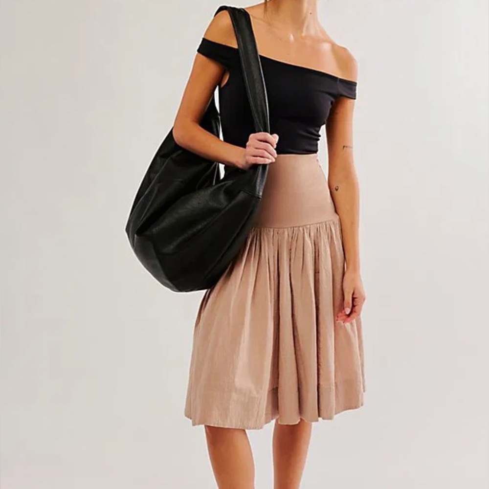 Free People Larkspur Midi Skirt-Roman Plaster-XS-NWT